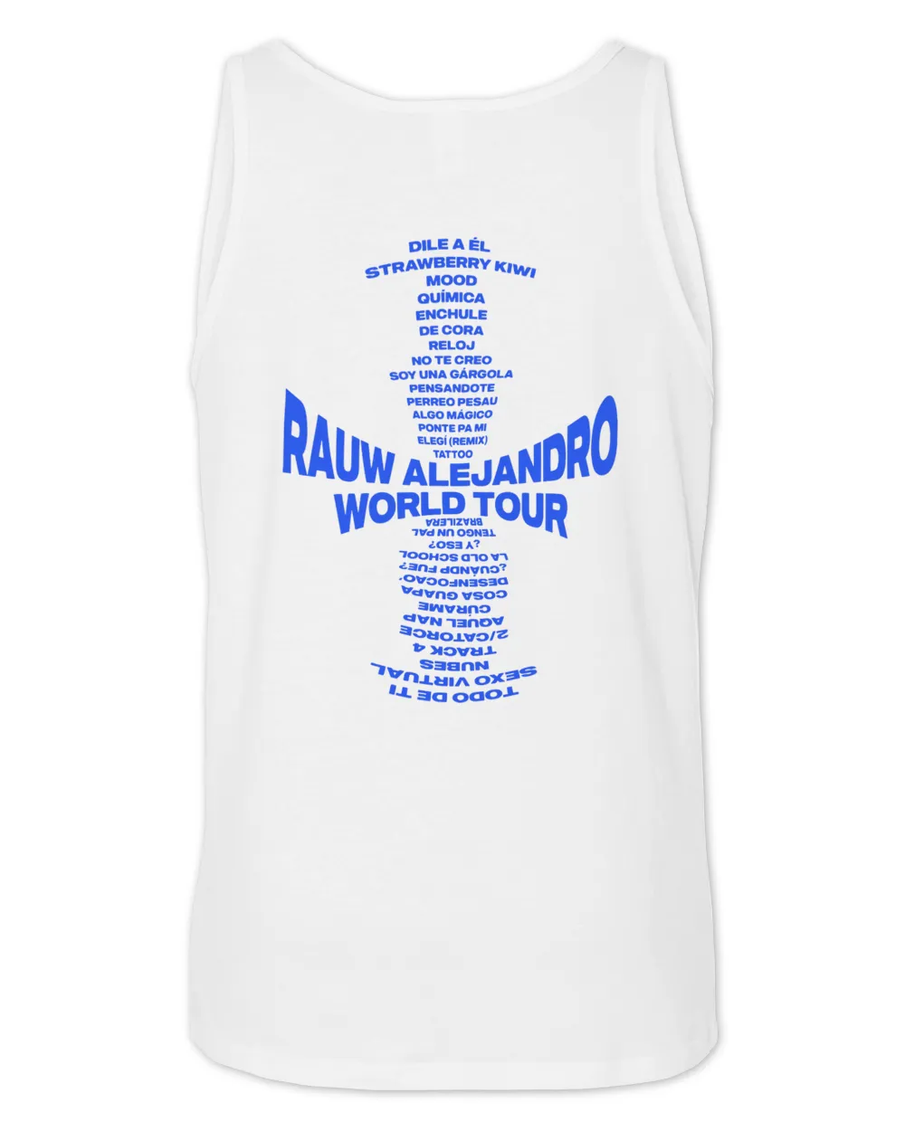 Rauw Alejandro Merch Puerto Rico T-Shirt Unisex Jersey Tank white xs