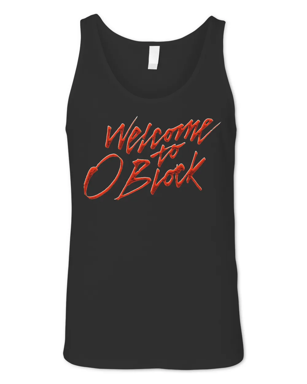 King Von Merch Welcome To O Block T-Shirt Unisex Jersey Tank black xs