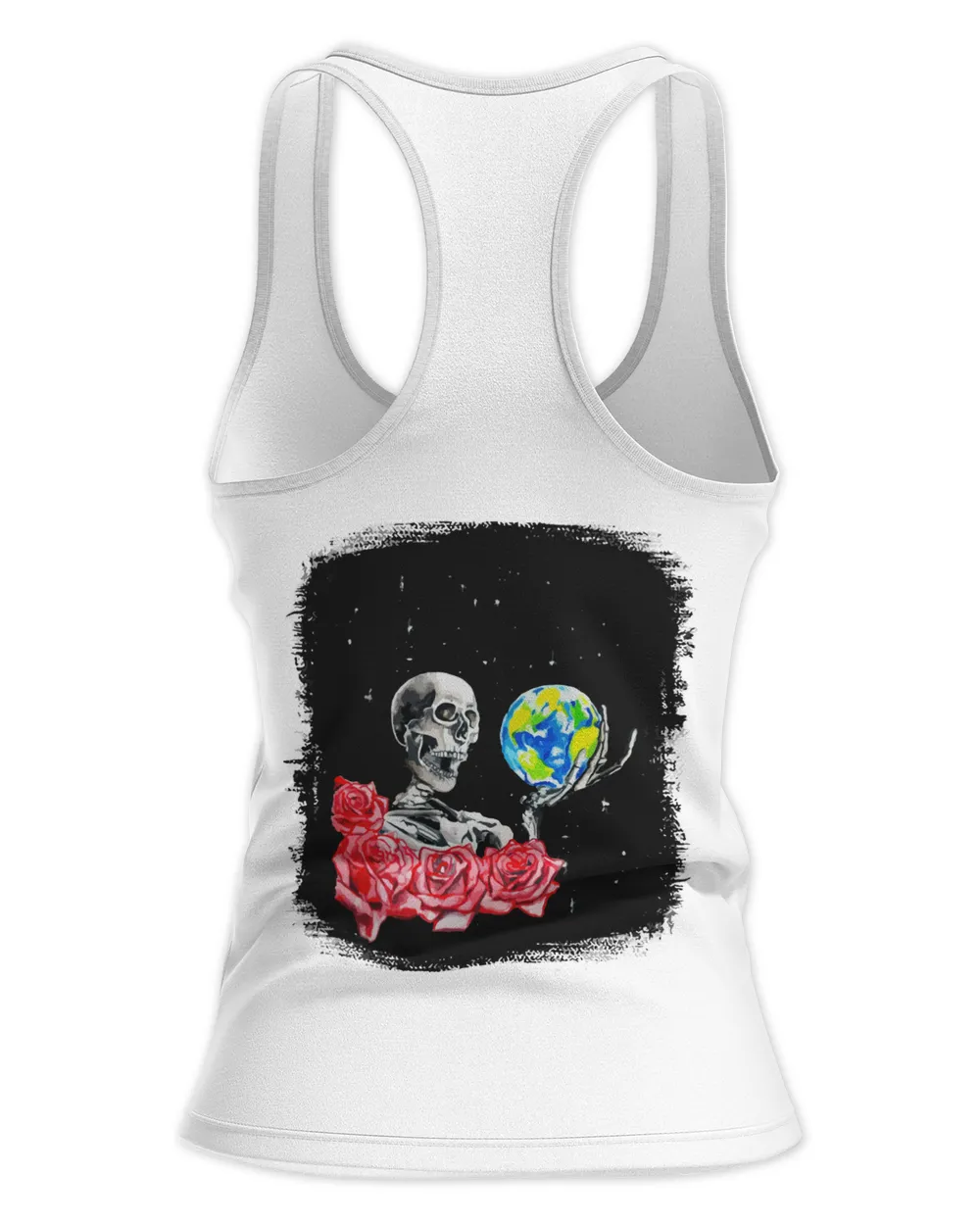 Grateful Dead Merch Dark Star Shirt Women's Ideal Racerback Tank white xs