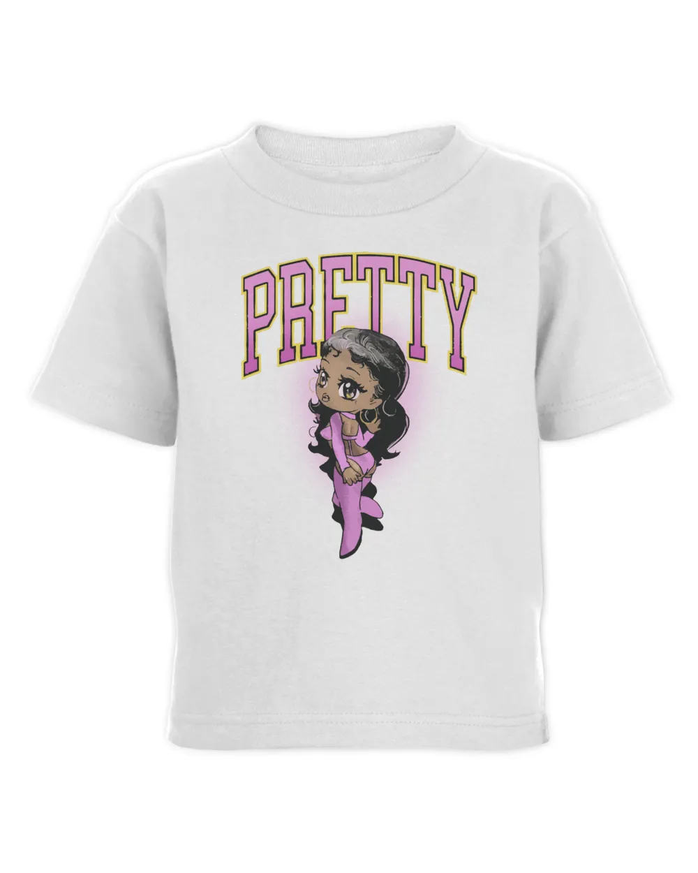 Saweetie Merch Pretty Shirt Toddler Cotton Jersey T-Shirt white 2t