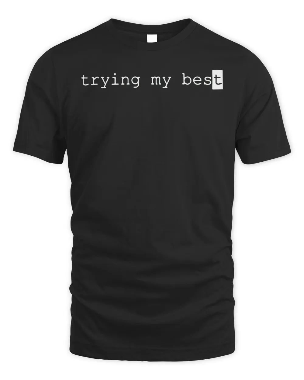 Jarvis Johnson Merch Trying Its Best Shirt Unisex Standard T-Shirt black s
