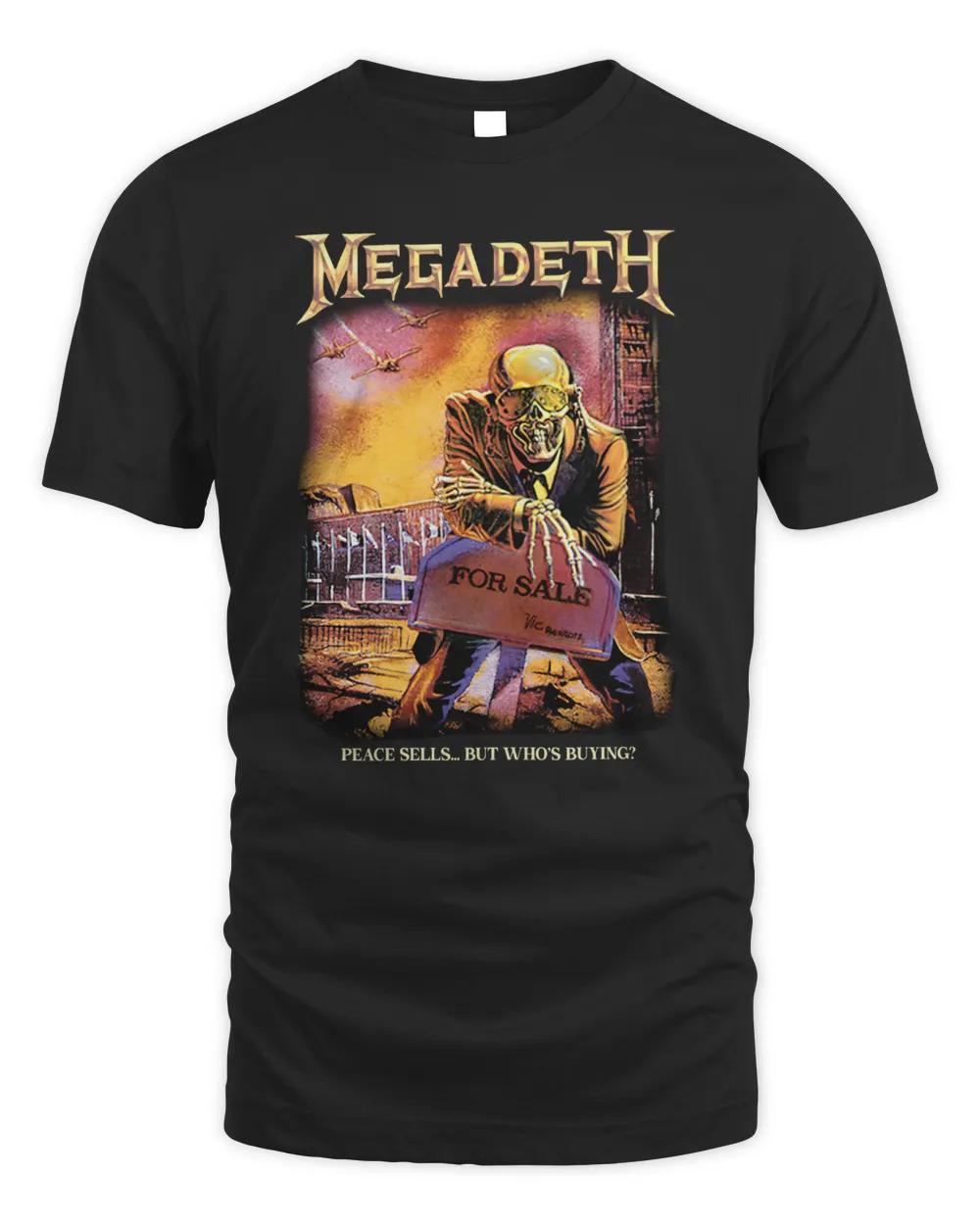 Megadeth Merch Peace Sells Vintage Shirt Unisex Standard T-Shirt black s