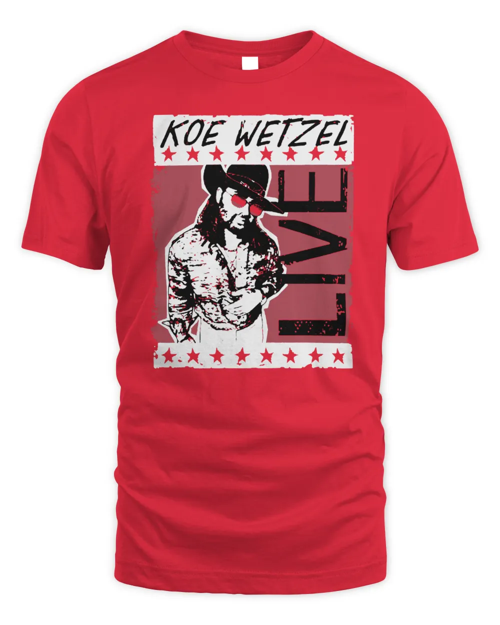 Koe Wetzel Merch Koe Live Shirt Unisex Standard T-Shirt red s