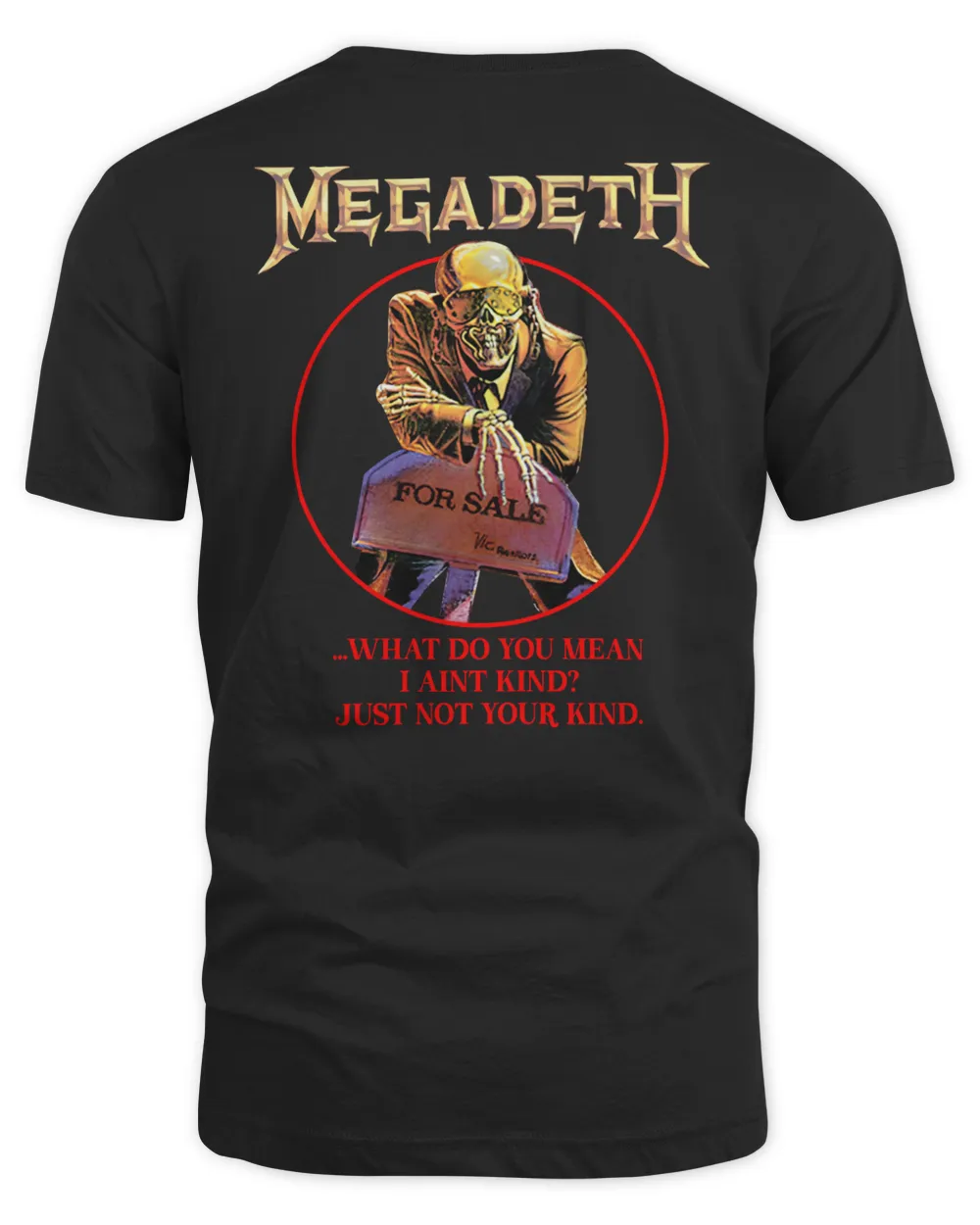Megadeth Merch Peace Sells Vintage Shirt Unisex Standard T-Shirt black s