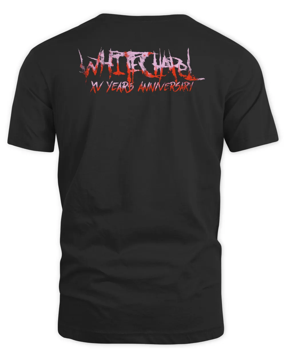 Whitechapel Merch 15 Years Skull Rip Shirt Unisex Standard T-Shirt black s