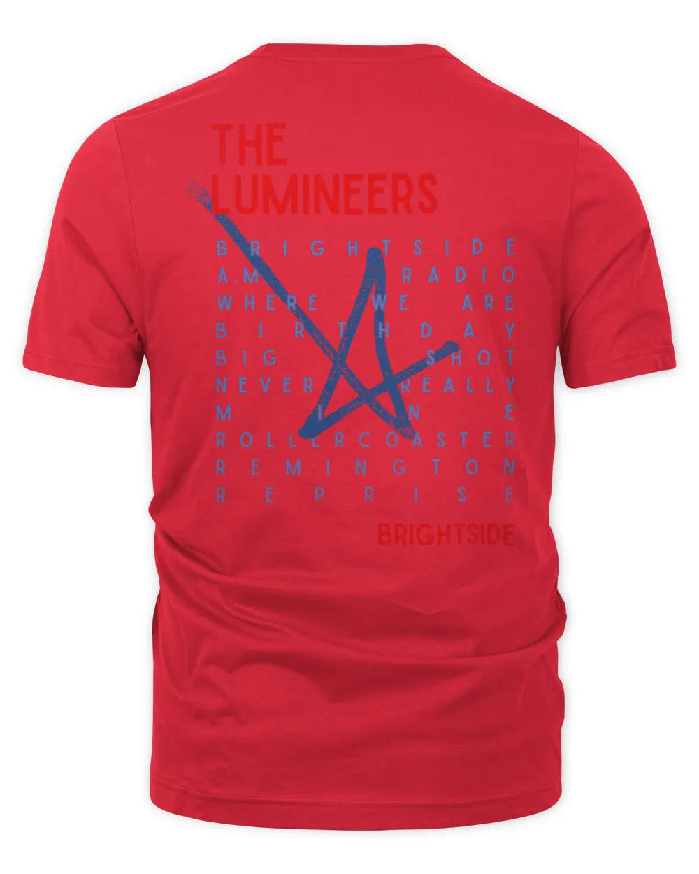 Lumineers Merch Brightside Light Rays Shirt Unisex Premium T-Shirt red s