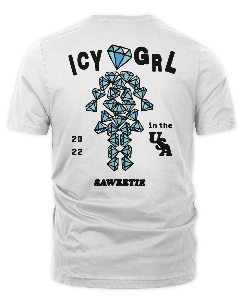 Saweetie Merch Icy Season Shirt Unisex Premium T-Shirt white s