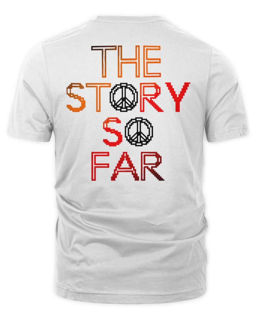 The Story So Far Merch Peace Sign Shirt Unisex Premium T-Shirt white s