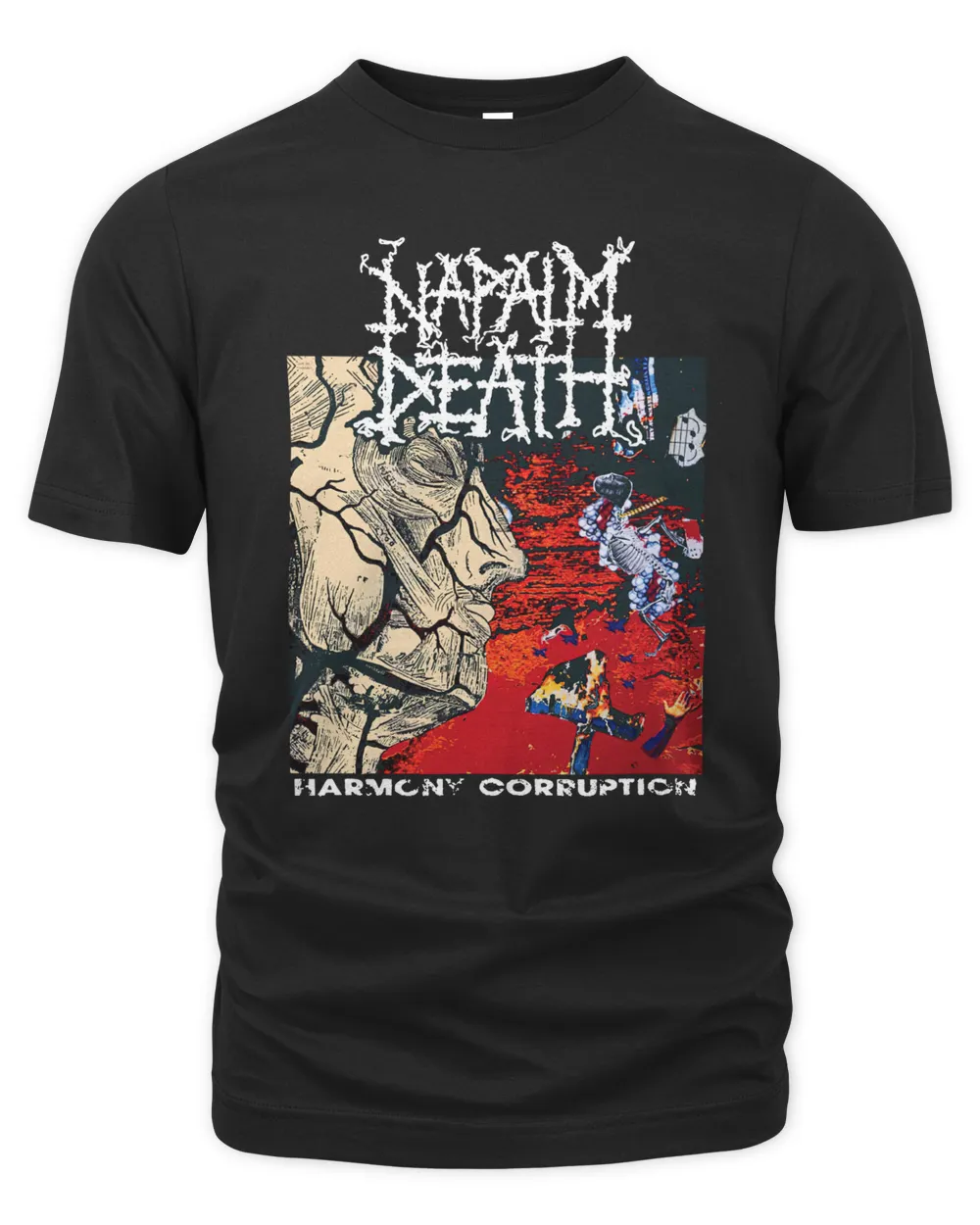 Napalm Death Merch Harmony Corruption Shirt Unisex Premium T-Shirt black s