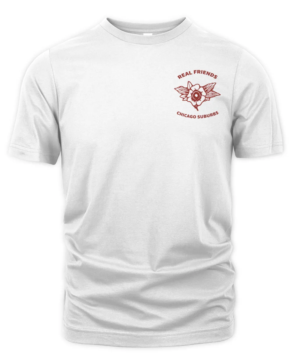 Real Friends Merch Gray Sailor Boy Shirt Unisex Premium T-Shirt white s
