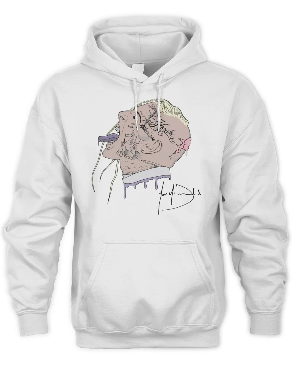 Tom Macdonald Merch Signature Shirt Unisex Hoodie white s