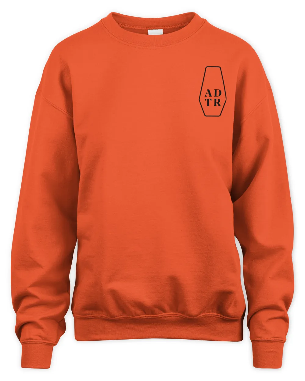 Adtr Merch Casket Shirt Unisex Sweatshirt orange s