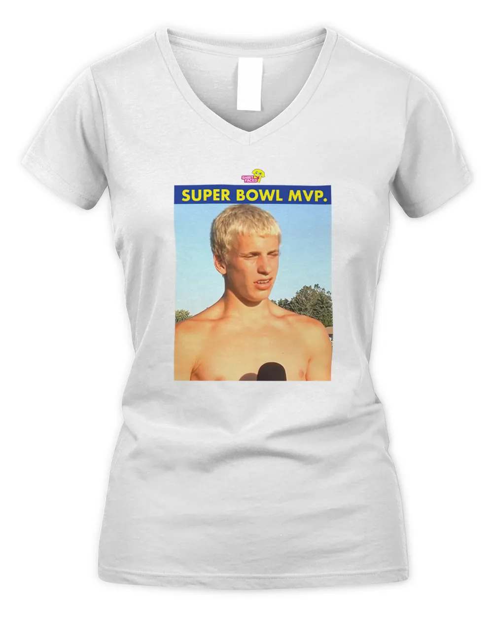 Shirtfaced Cooper Kupp Shirt Women's V-Neck T-Shirt white s