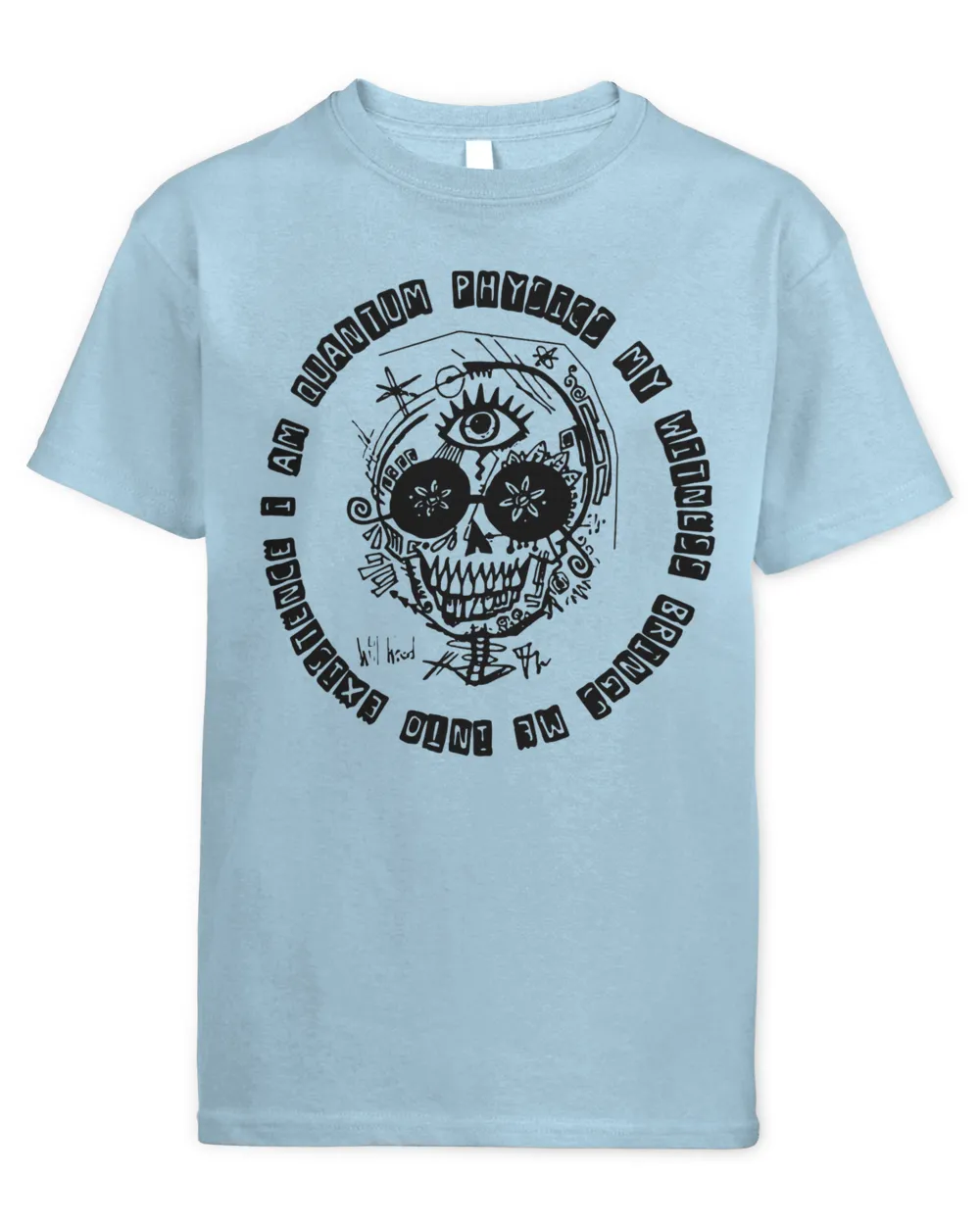 Will Wood Merch I Me Myself Shirt Kids Standard T-Shirt light-blue xs