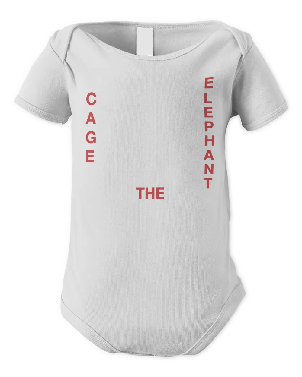 Cage The Elephant Merch Logo Shirt Infant Short Sleeve Bodysuit white 3m