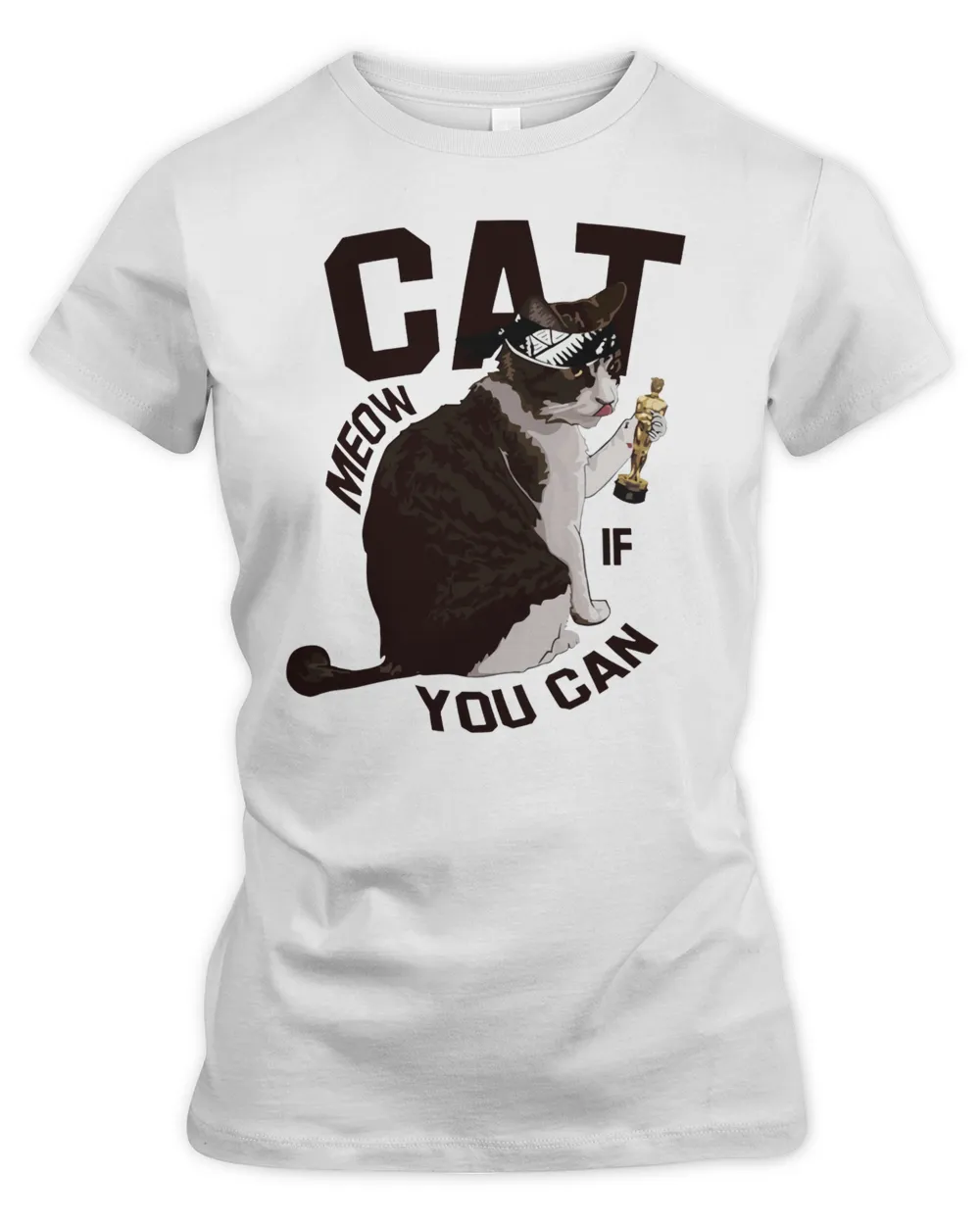 Jid Merch Meow Shirt Women's Premium Slim Fit Tee white m