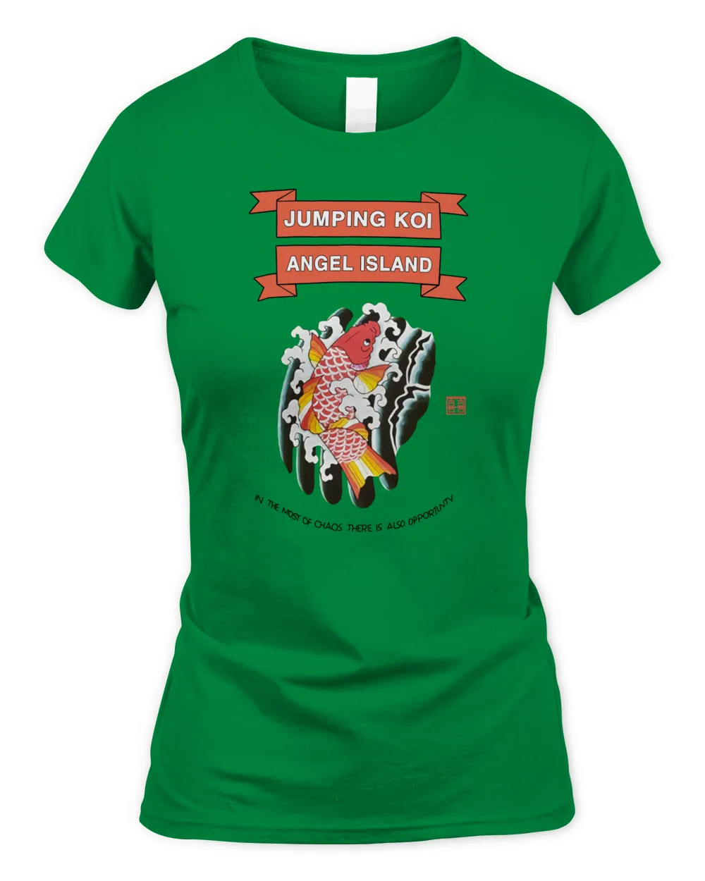 88rising Merch Angel Island Jumping Koi Shirt Women's Standard T-Shirt irish-green s