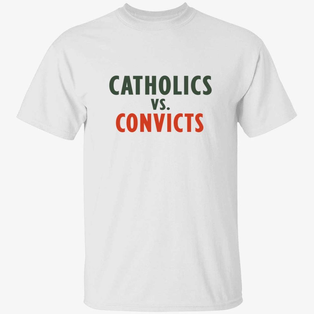 Catholics Vs Convicts Shirt Unisex Standard T-Shirt black s