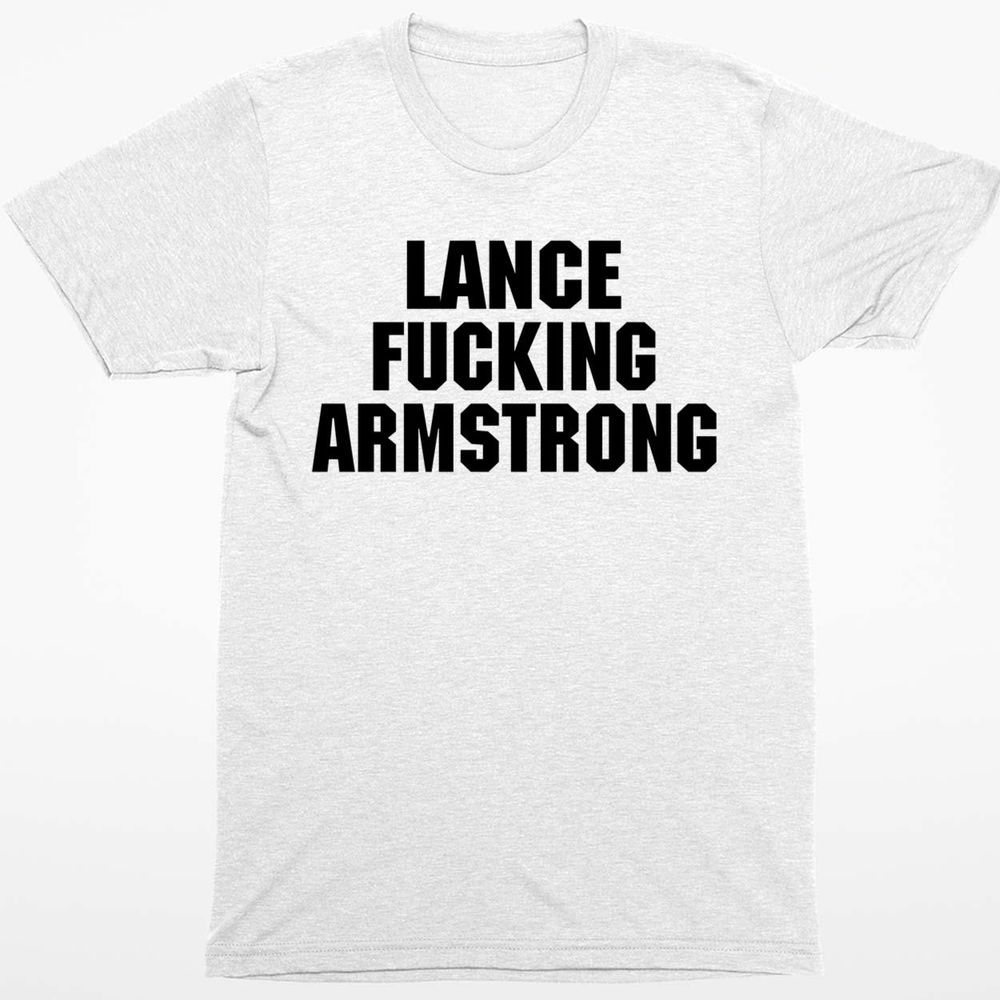 Lance Fcking Armstrong Shirt Unisex Standard T-Shirt black s