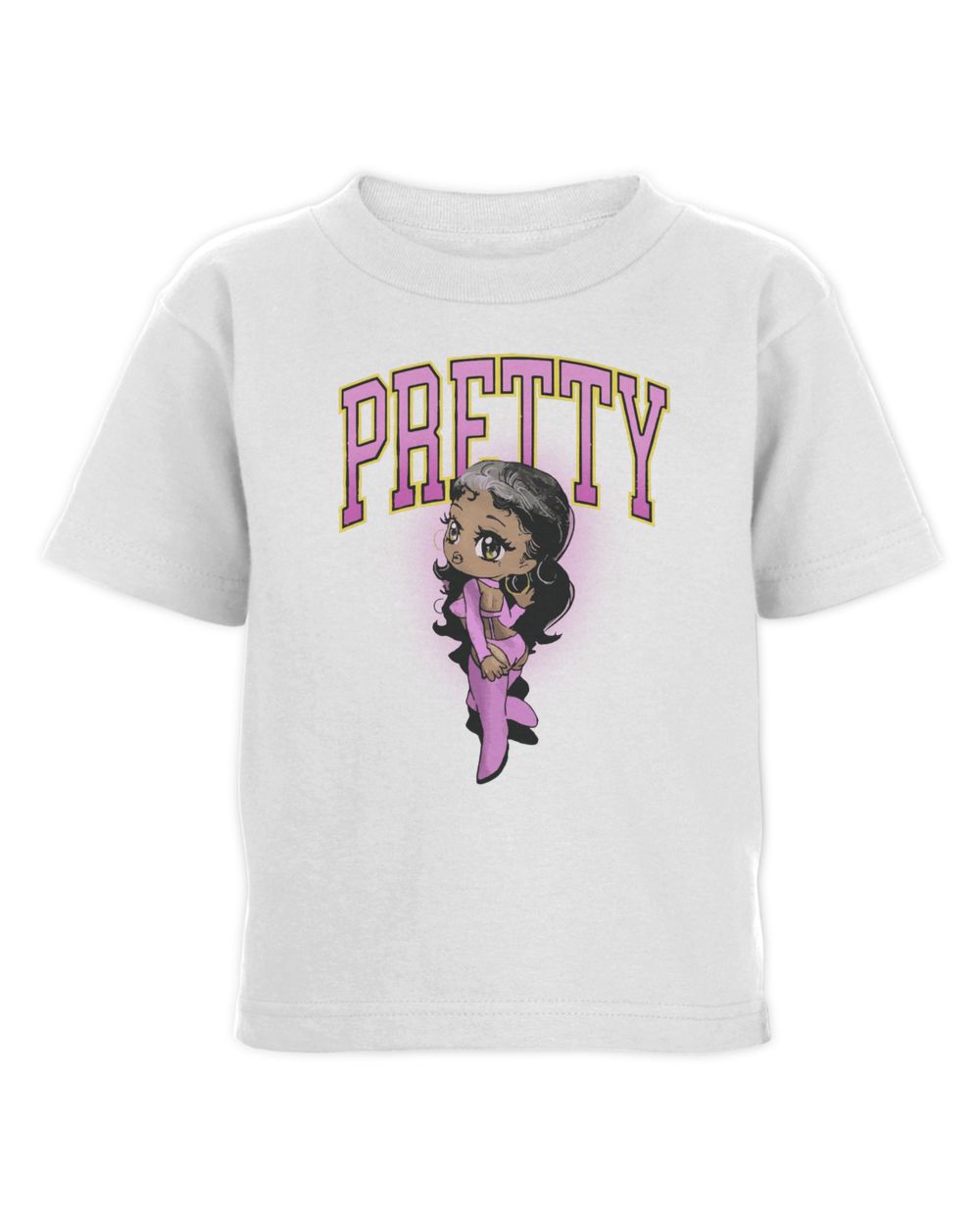 Saweetie Merch Pretty Shirt Toddler Cotton Jersey T-Shirt white 2t
