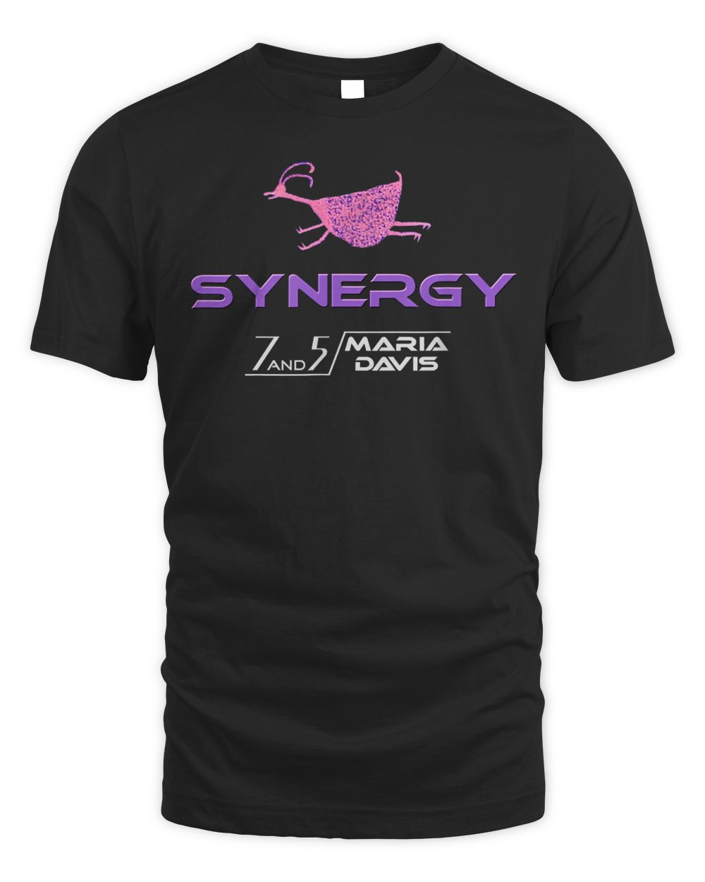 Synergy Album Antelope White Letters Shirt Unisex Standard T-Shirt black s