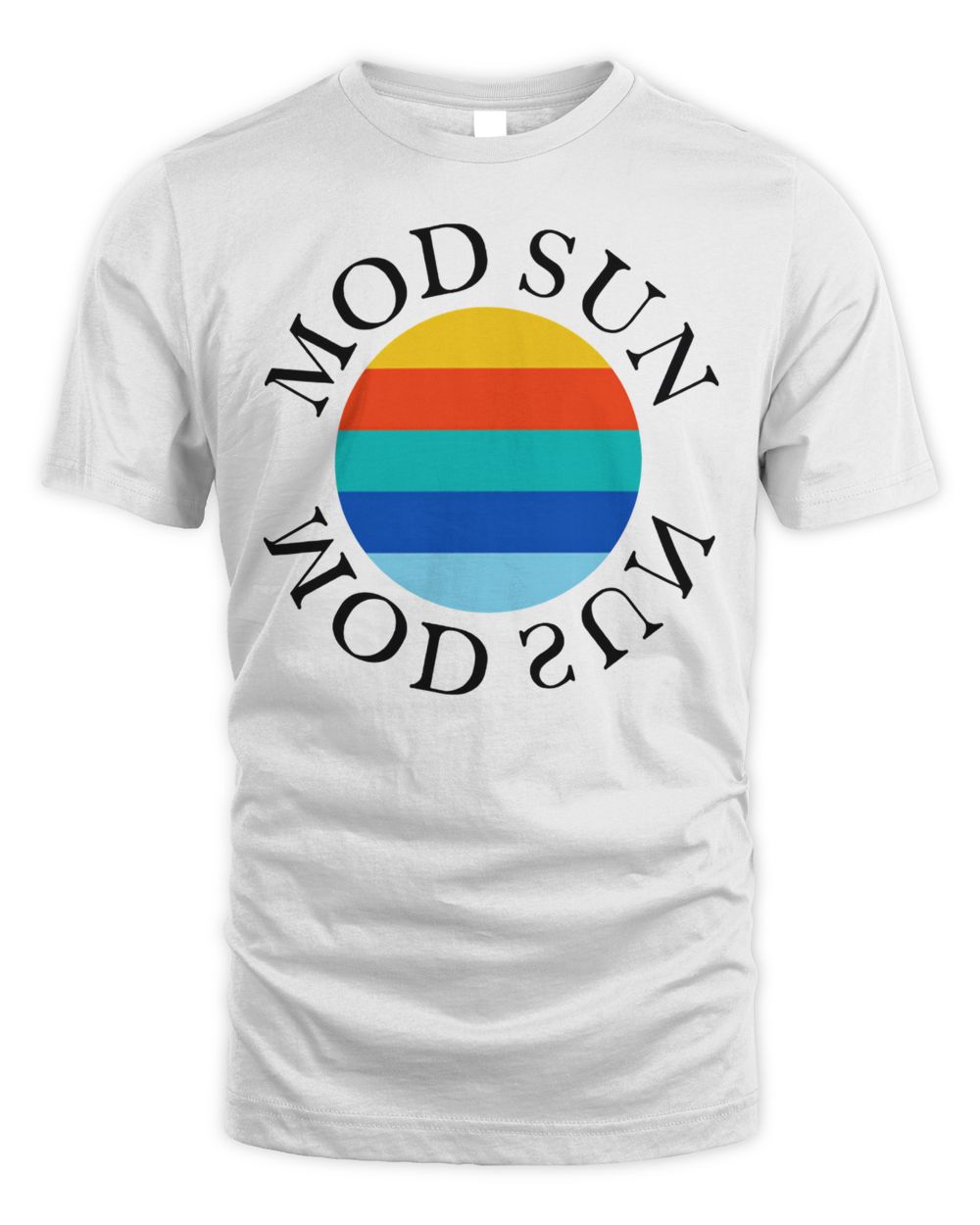 Mod Sun Merch Rainbow Circle Shirt Unisex Standard T-Shirt white s