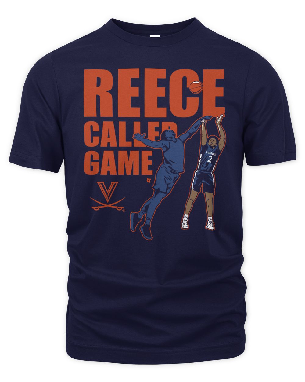 Uva Basketball Reece Beekman Called Game Shirt Unisex Premium T-Shirt navy s