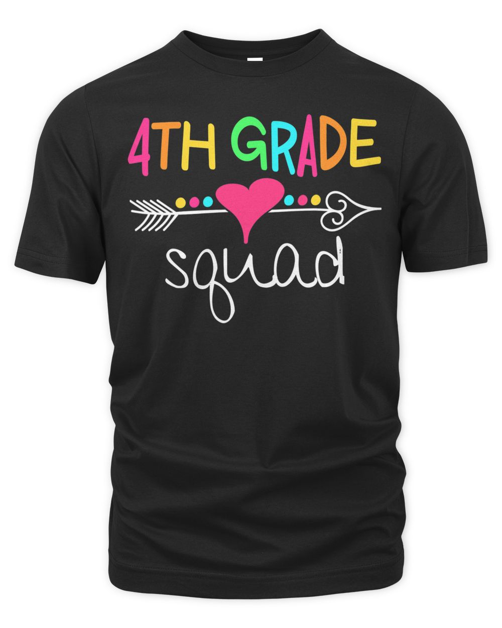 4th Grade Squad Fourth Teacher Student Team Back To School Shirt Unisex Premium T-Shirt black s