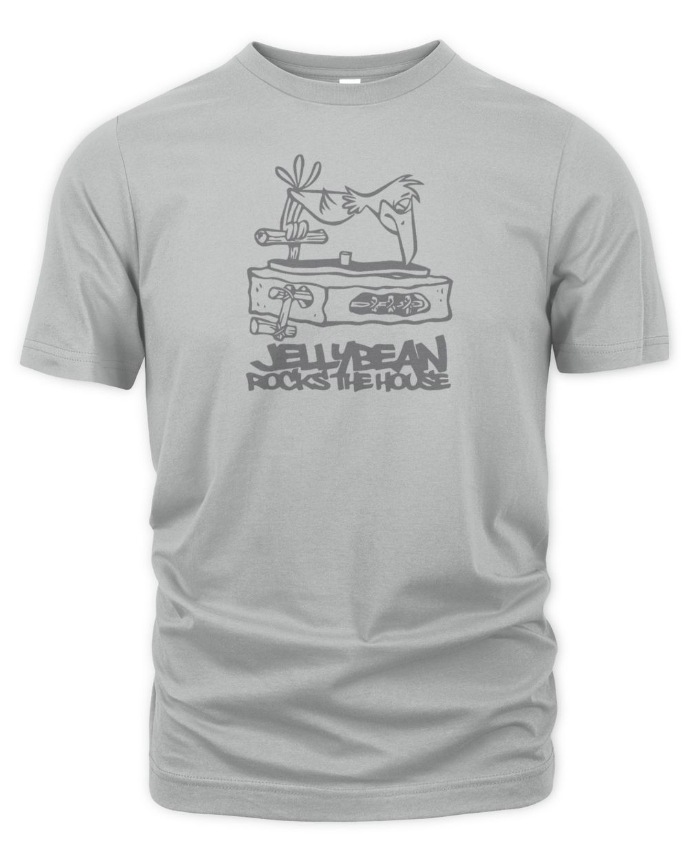 Jellybean Merch Rocks the House Shirt Unisex Premium T-Shirt silver 