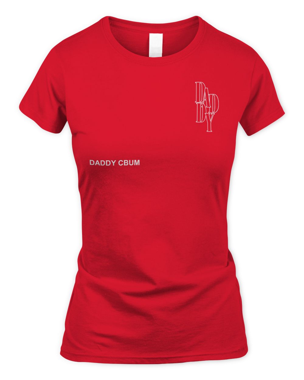 Cbum Merch Daddy Cbum Shirt Women's Soft Style Fitted T-Shirt red 