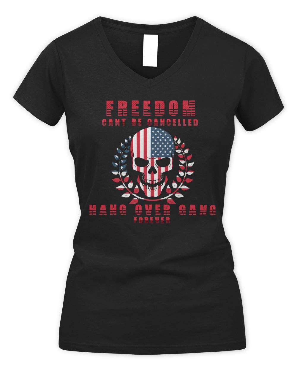 Tom Macdonald Merch Freedom Cancelled Shirt Women's V-Neck T-Shirt black s