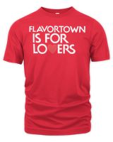 Flavortown Merch Flavortown Is For Lovers Shirt Unisex Premium T-Shirt red 