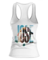 J Balvin Merch Jose Smiley Shirt Women's Ideal Racerback Tank white xs