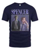 Criminal Minds Merch Vintage Spencer Reid Graphic Shirt Unisex Standard T-Shirt navy s