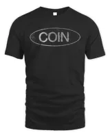 Coin Merch Oval Shirt Unisex Standard T-Shirt black s