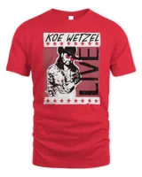 Koe Wetzel Merch Koe Live Shirt Unisex Standard T-Shirt red s