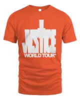 Justin Bieber Tour Merch Justice Tour T-Shirt Unisex Standard T-Shirt orange s