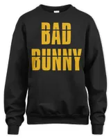 Bad Bunny Merch Logo Shirt Unisex Sweatshirt black s