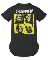 Jpegmafia Merch Talking Heads Shirt Infant Short Sleeve Bodysuit black 3m