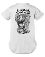 Suicidal Tendencies Merch War Inside My Head The Artist Series T-Shirt Infant Short Sleeve Bodysuit white 3m