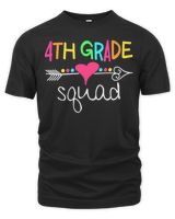 4th Grade Squad Fourth Teacher Student Team Back To School Shirt Unisex Premium T-Shirt black s