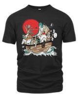 Studio Ghibli Merch Boat Shirt Unisex Premium T-Shirt black s