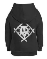 Xavier Wulf Merch Official King Alpha Shirt Kids Pullover Hoodie black xs
