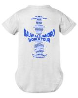 Rauw Alejandro Merch Puerto Rico T-Shirt Infant Short Sleeve Bodysuit white 3m