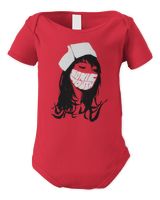 Sonic Youth Merch Nurse Shirt Infant Short Sleeve Bodysuit red 3m