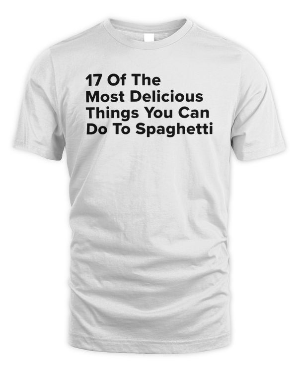 Buzzfeed Unsolved Merch 17 Of The Most Delicious Things You Can Do To Spaghetti Headline Shirt